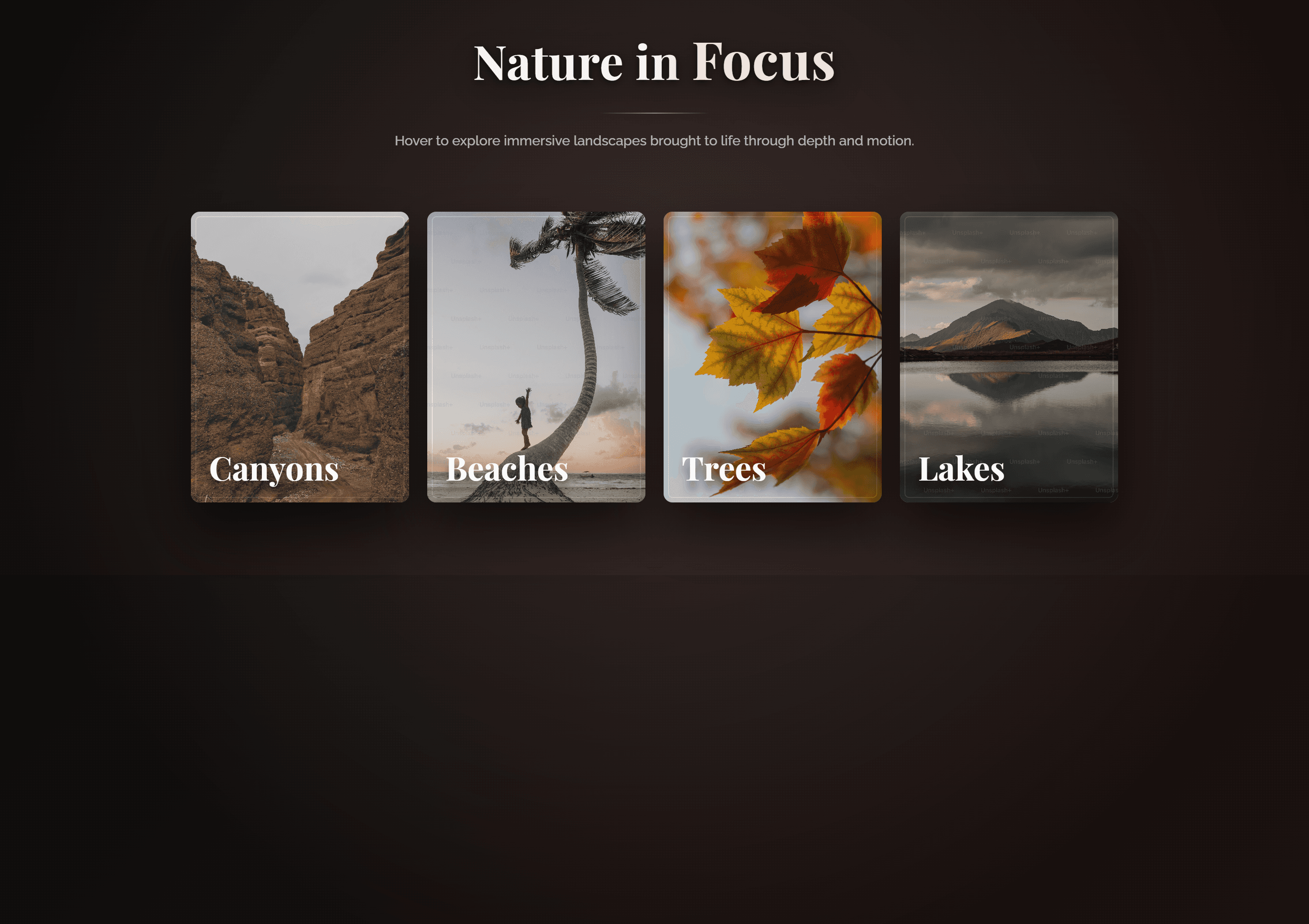 Landscapes in Motion